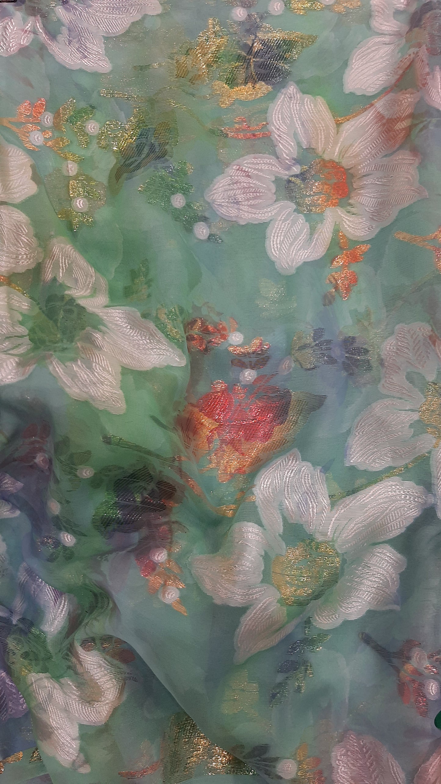 Silk shiffon lurex