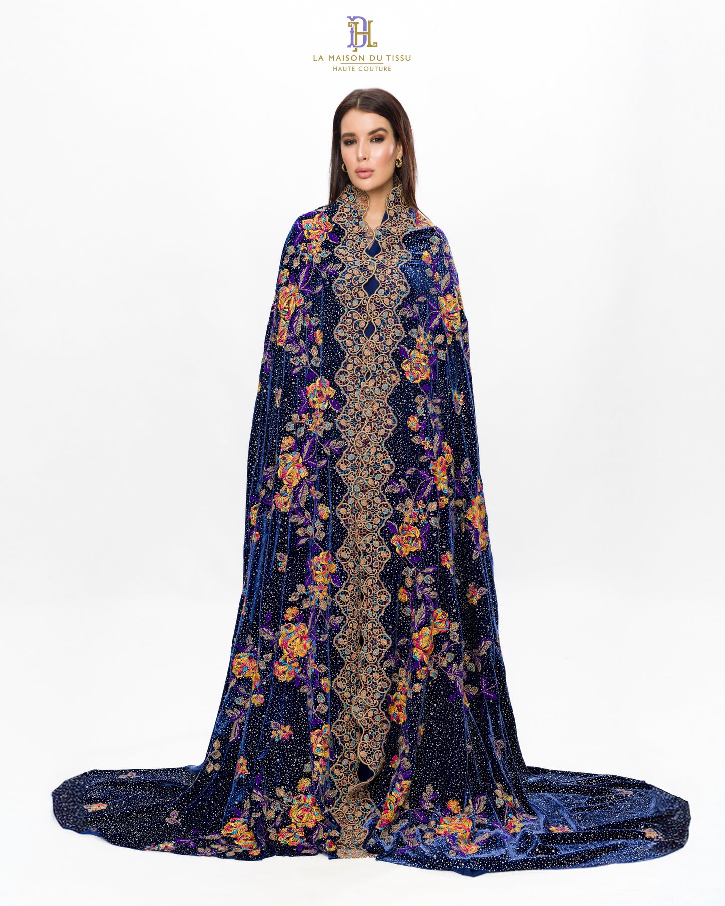 Velour Brodé et pailleté
