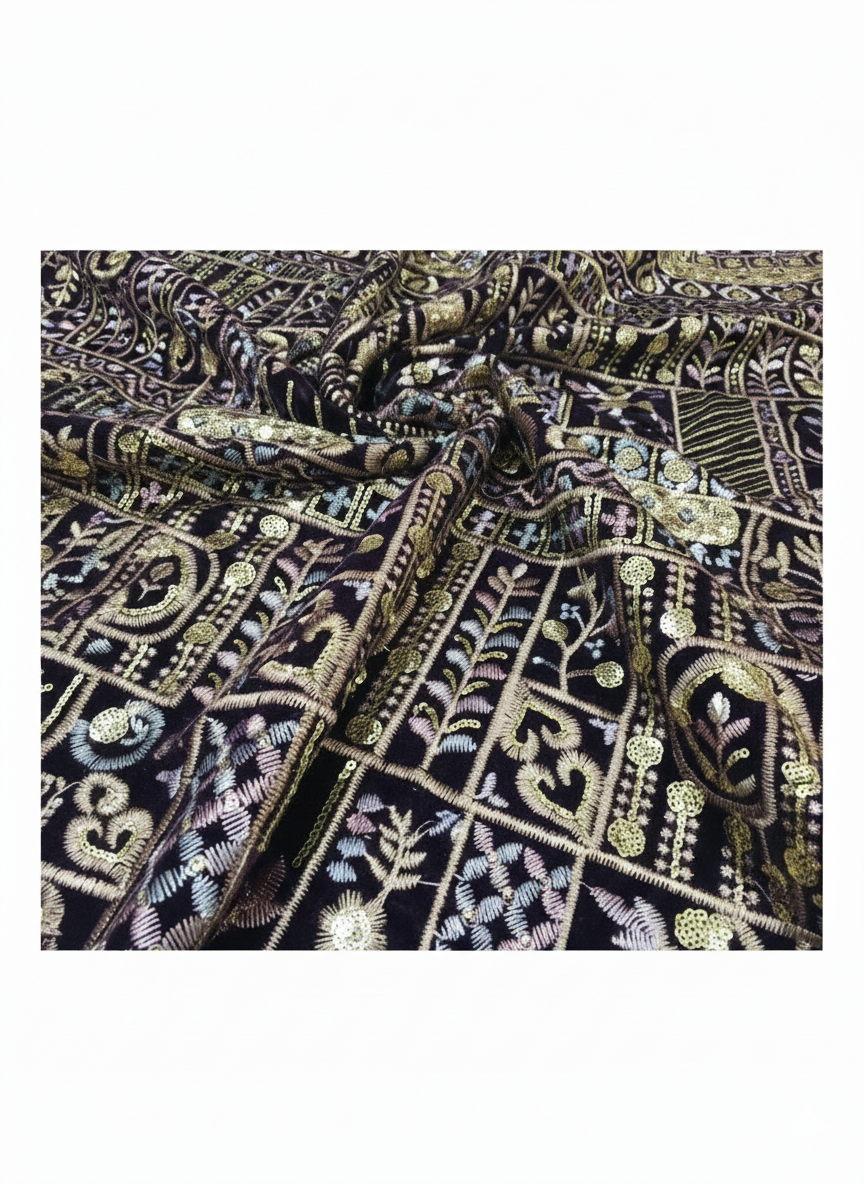 Velour de soie brode promo