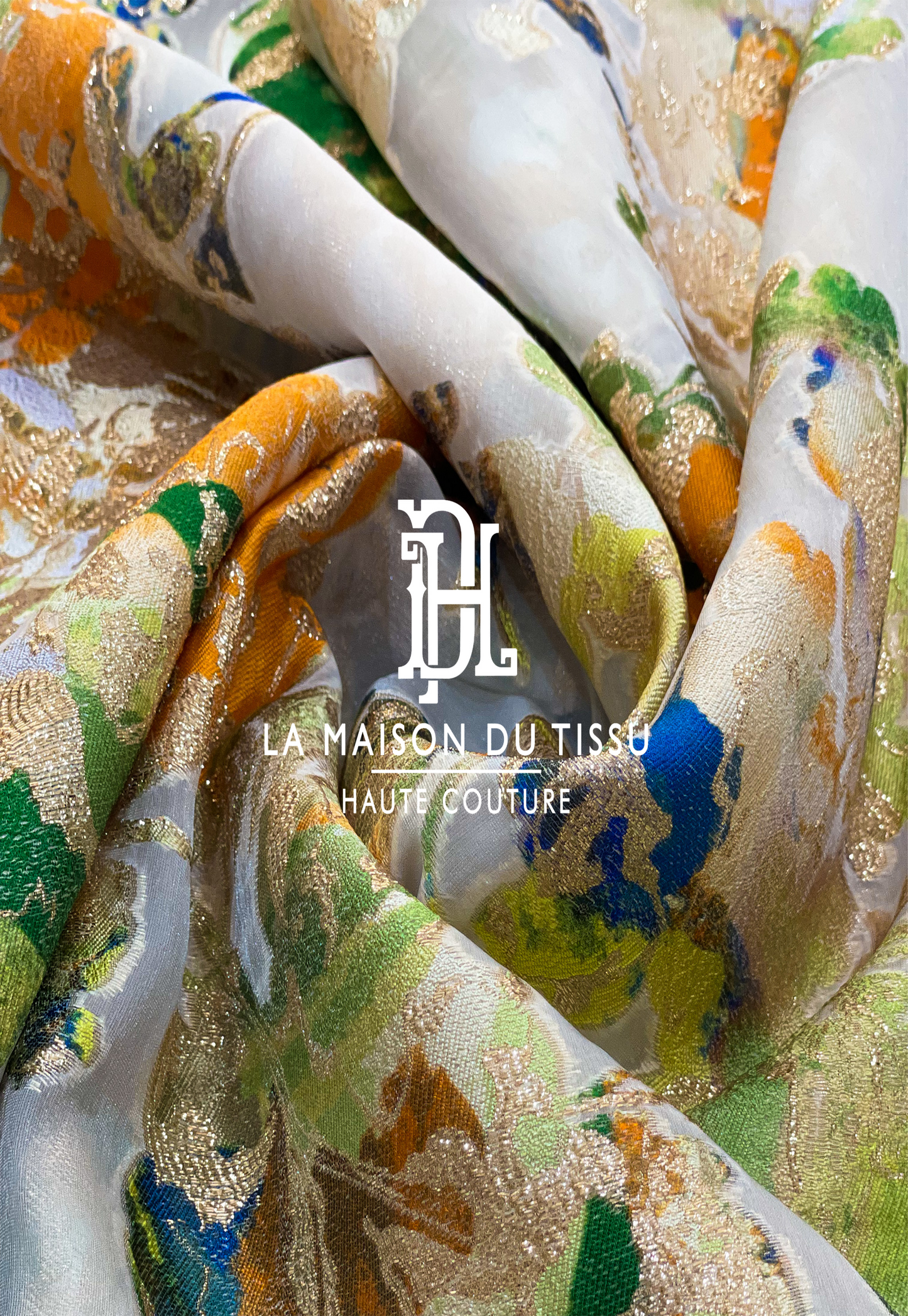 Silk fil coupé organza