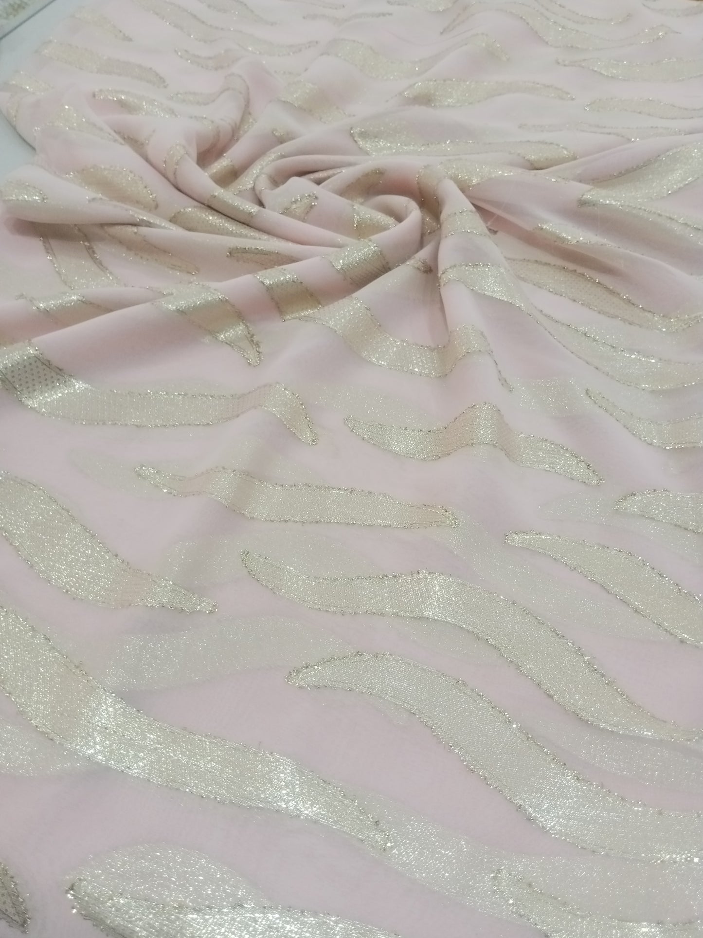 mousseline de soie en lurex