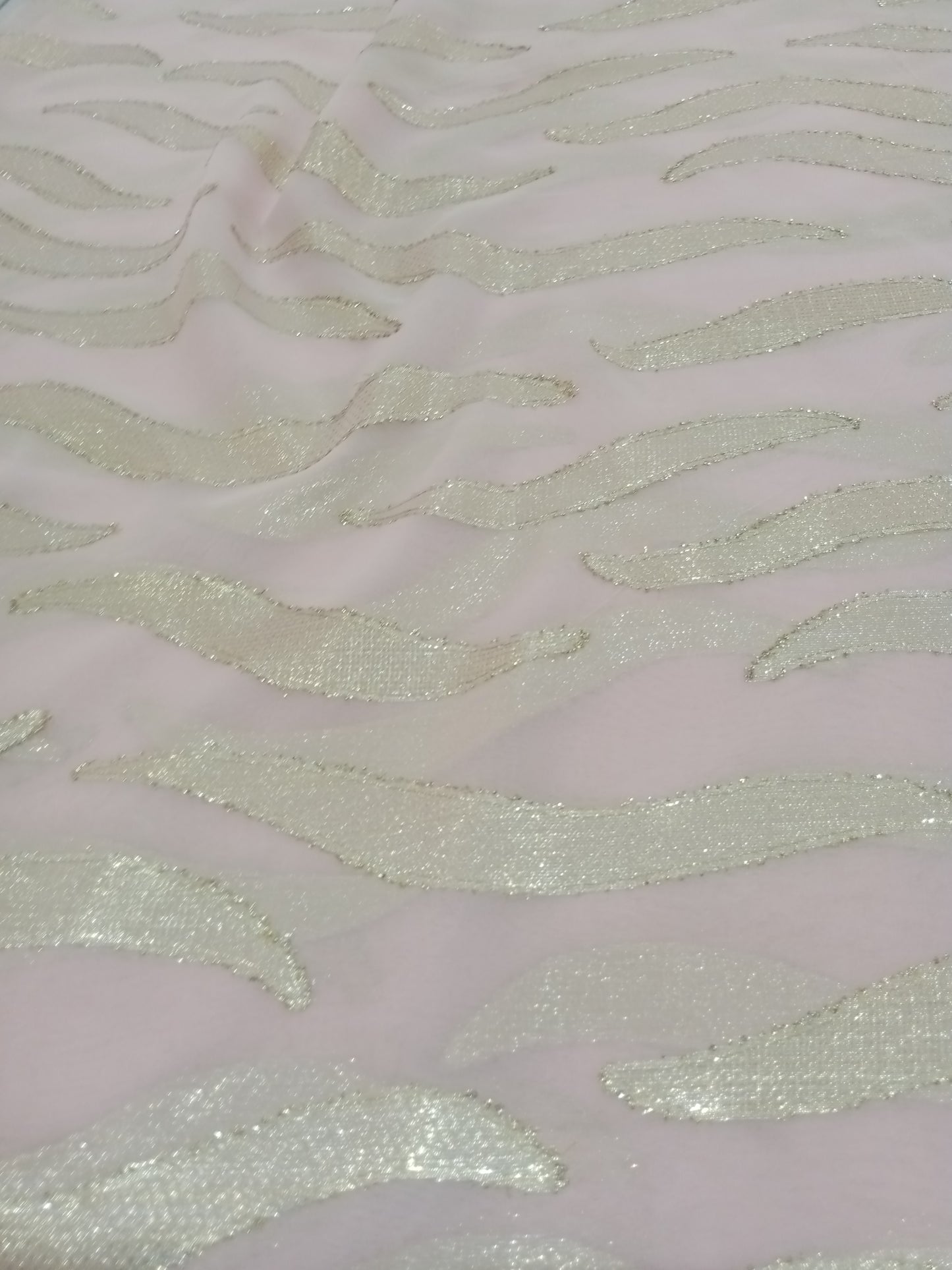 mousseline de soie en lurex