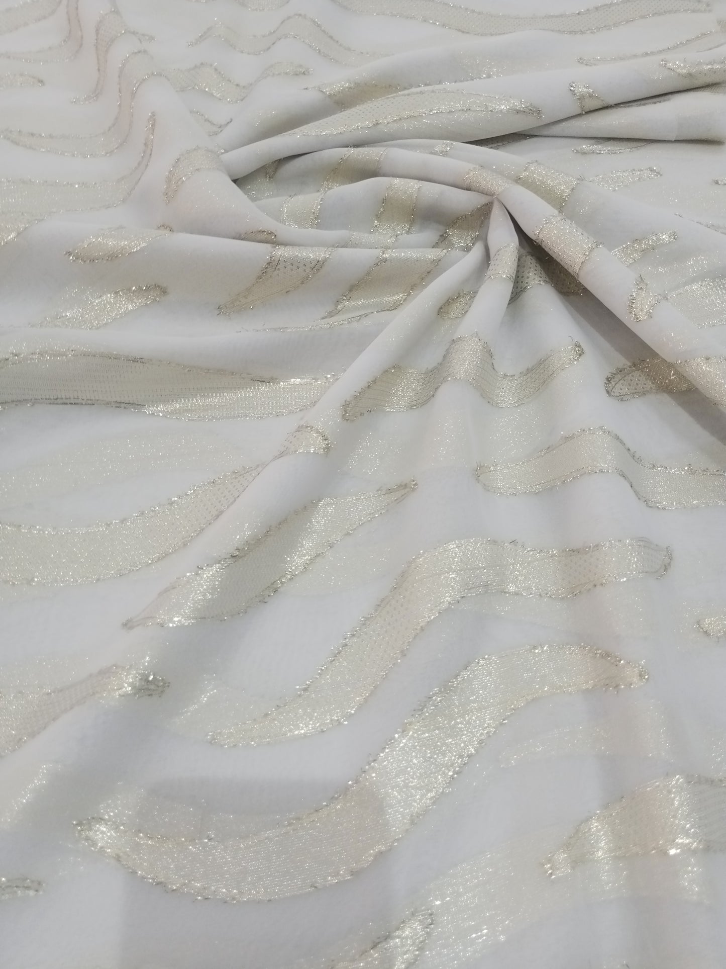 mousseline de soie en lurex