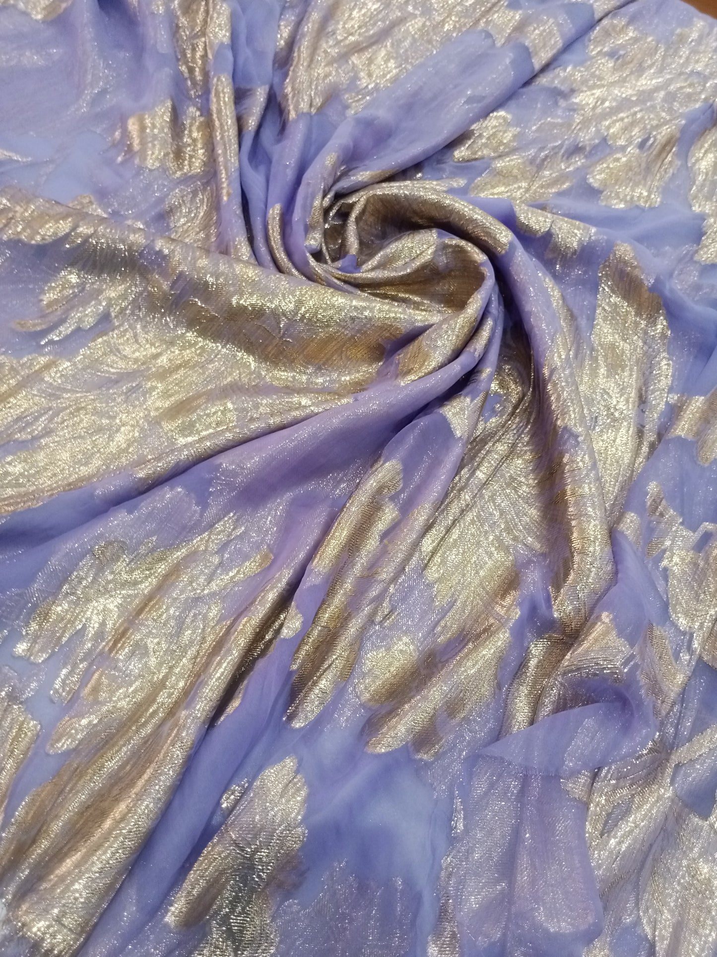 silk shiffon lurex