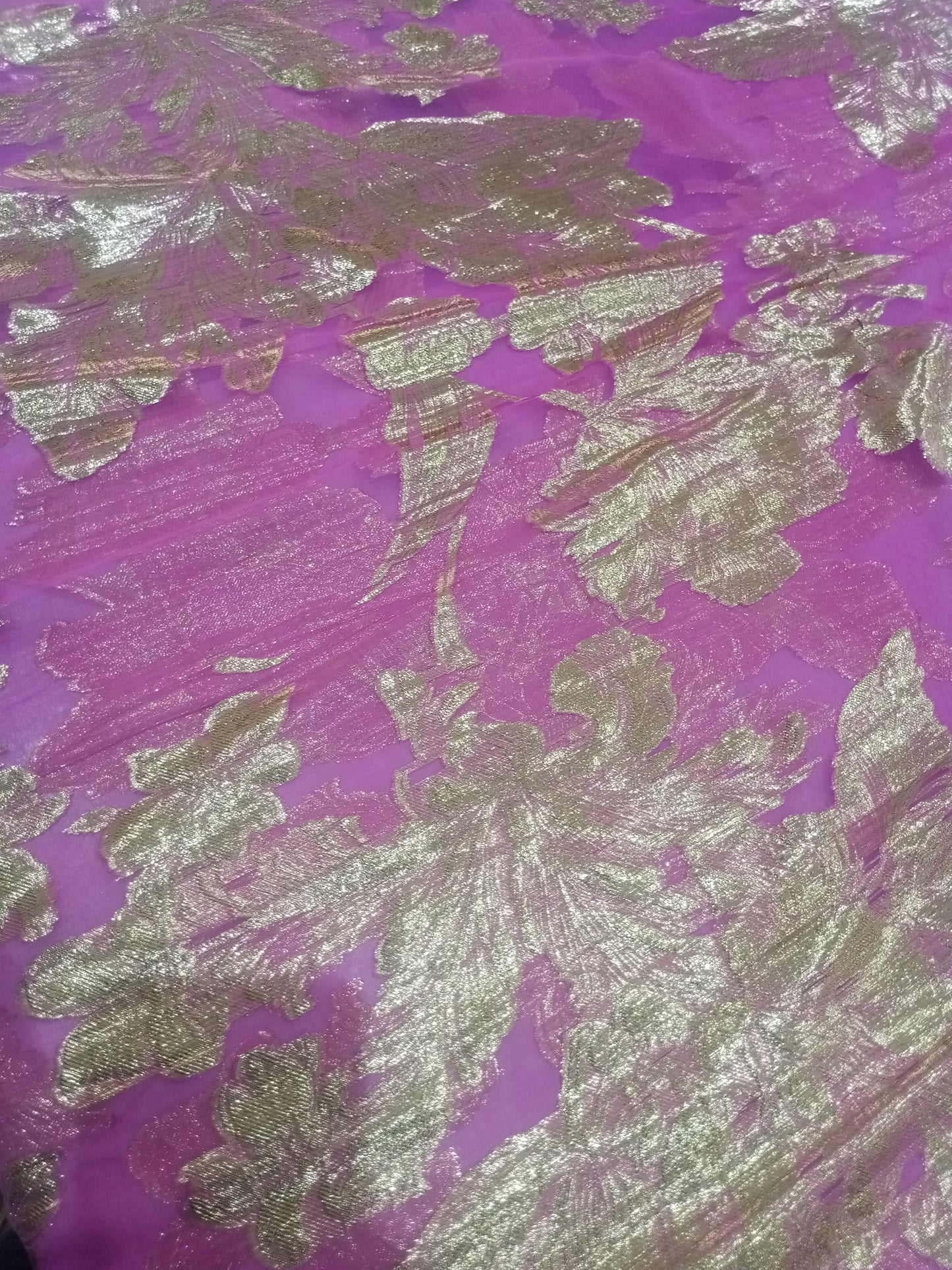 Printed silk shiffon