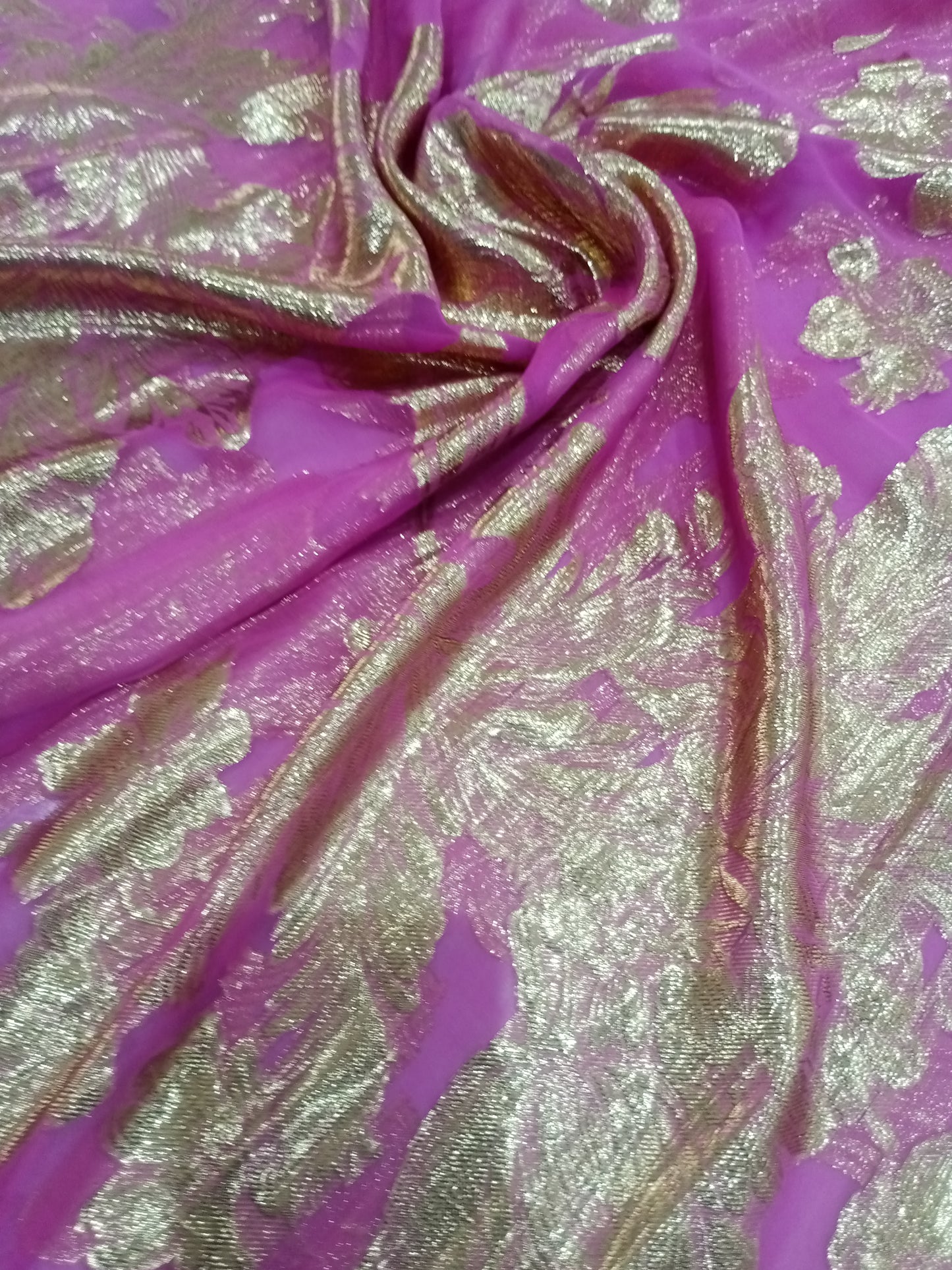 silk shiffon lurex
