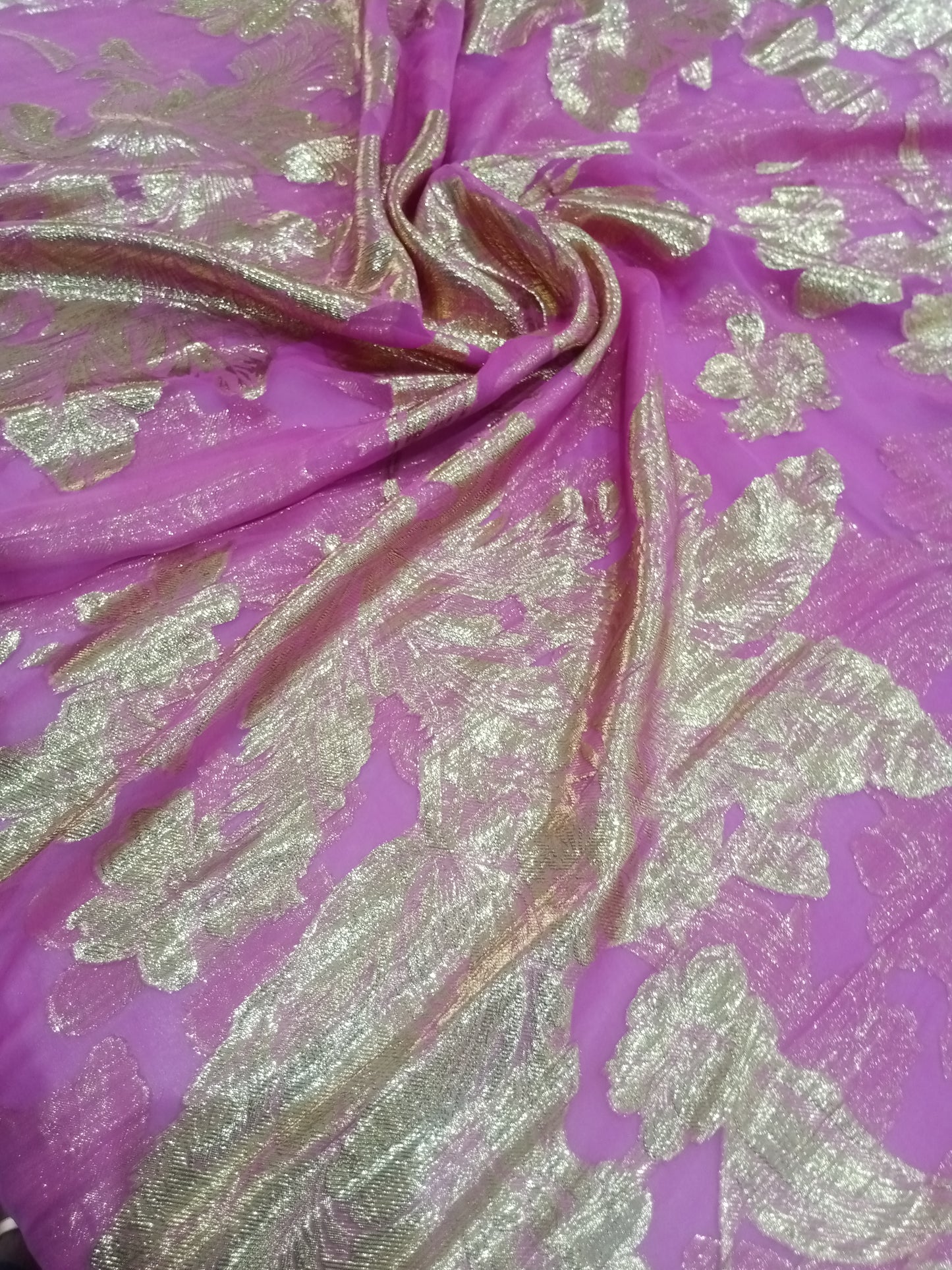 Printed silk shiffon