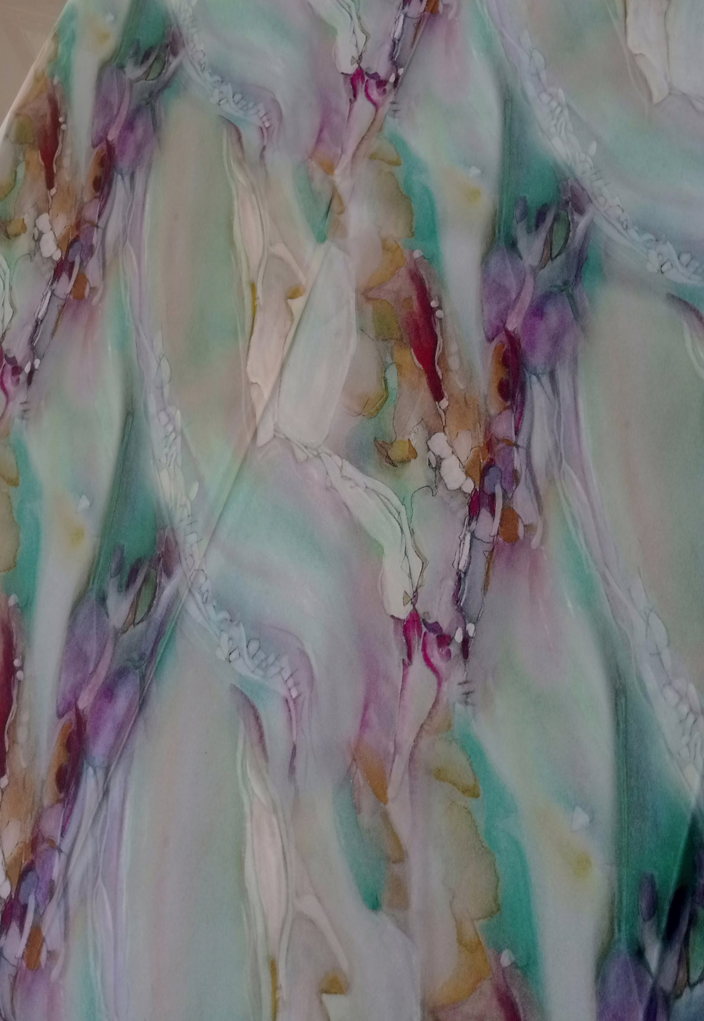 Satin duchesse imprimé