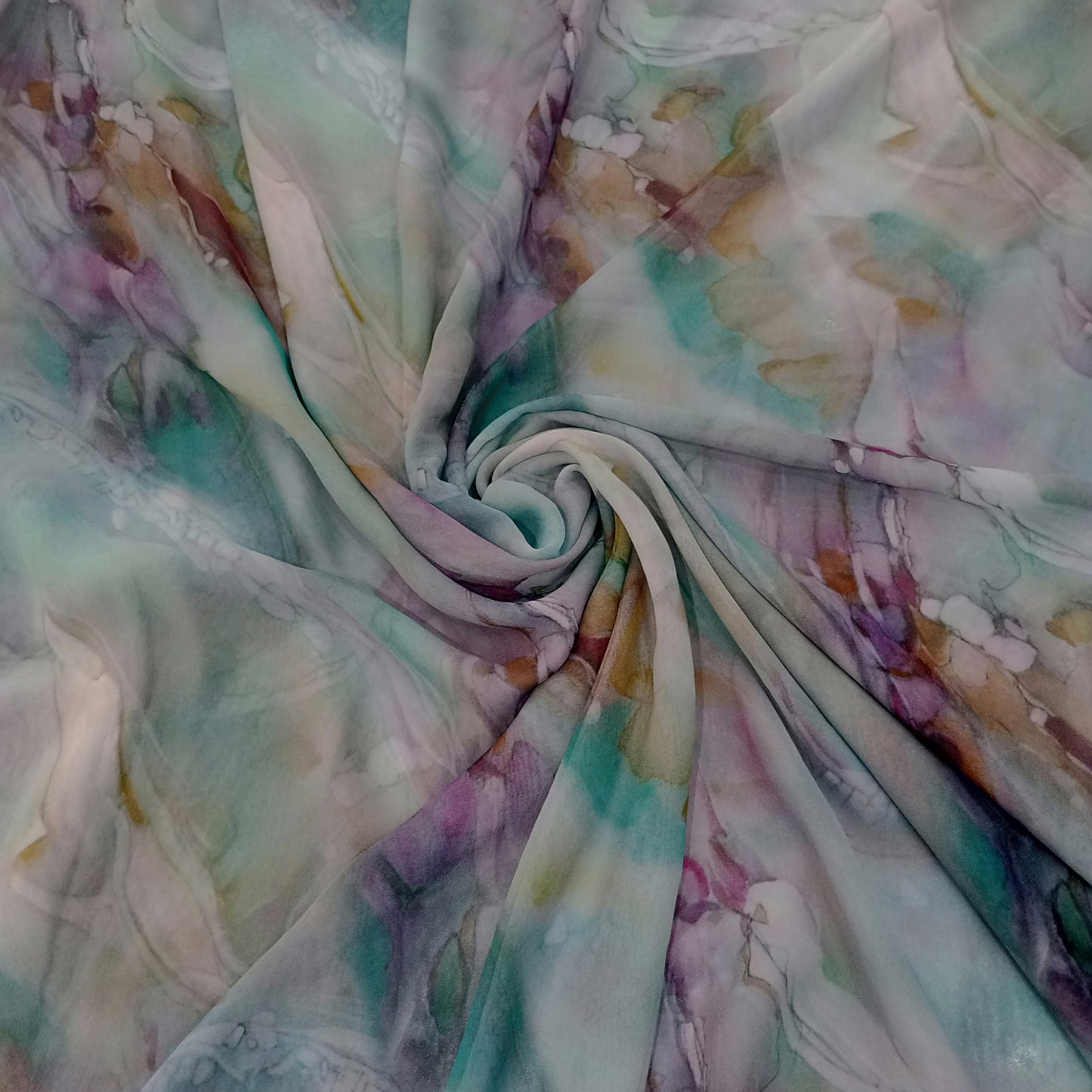 Satin duchesse imprimé