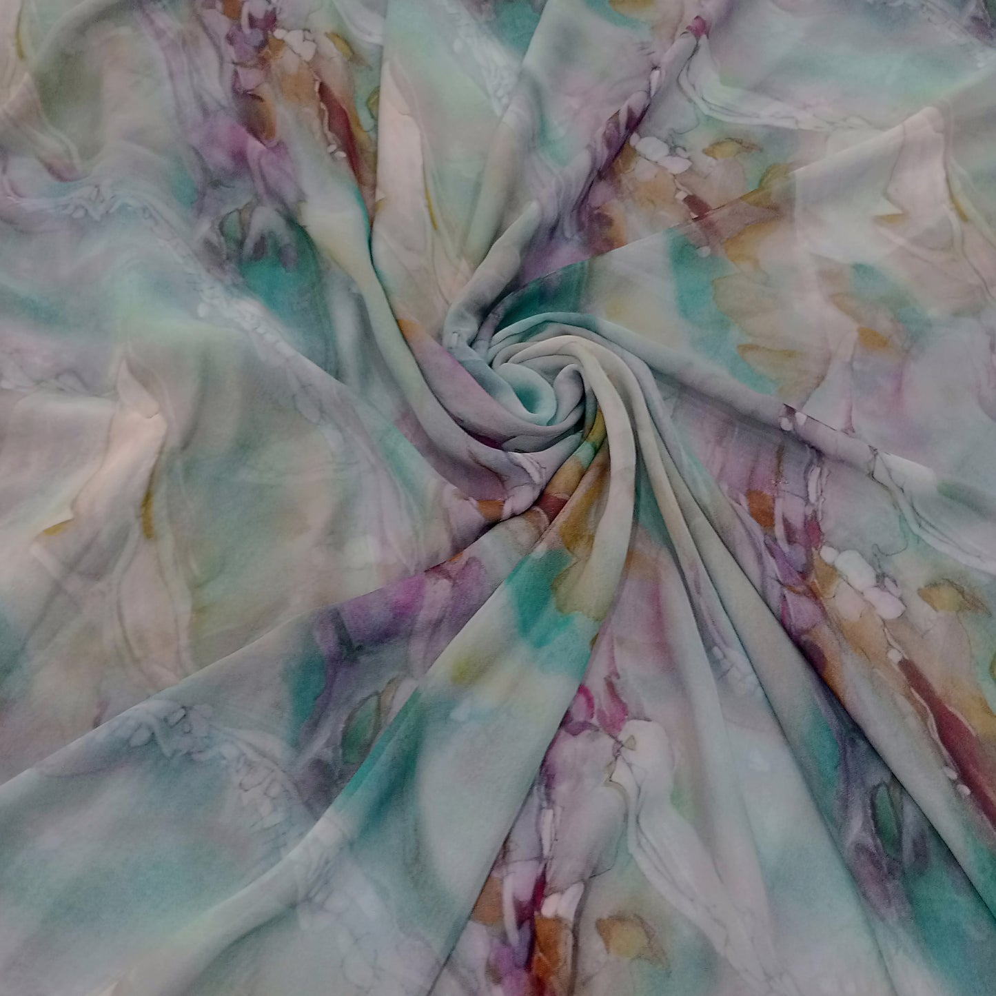 Satin duchesse imprimé
