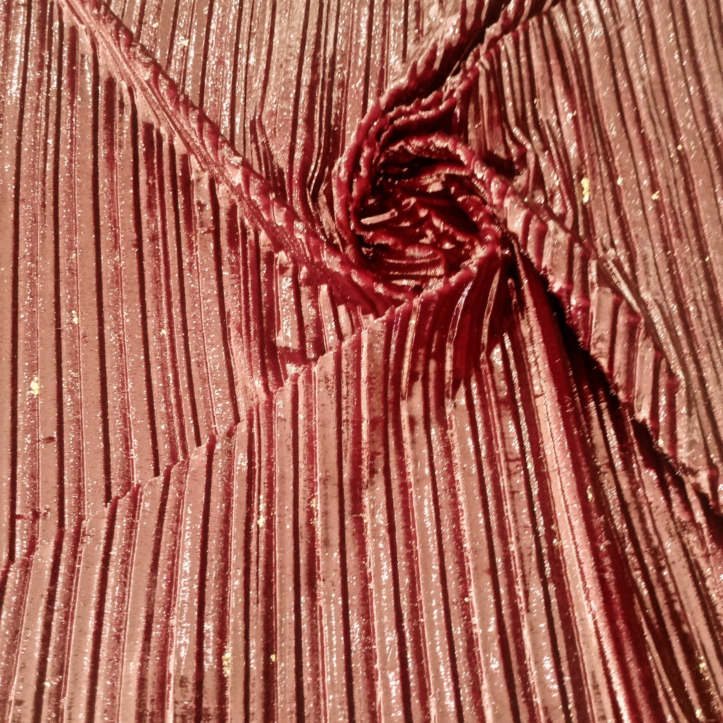 Velour plissé