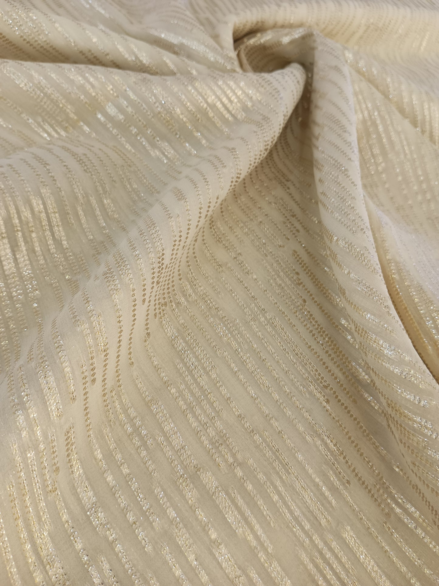 chiffon de soie en lurex