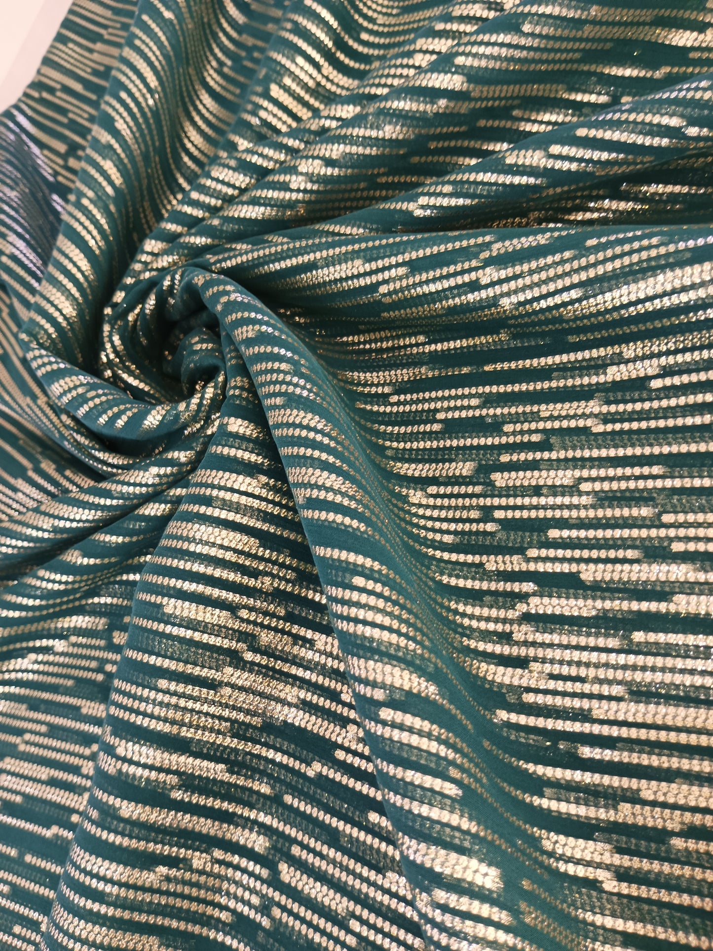 chiffon de soie en lurex