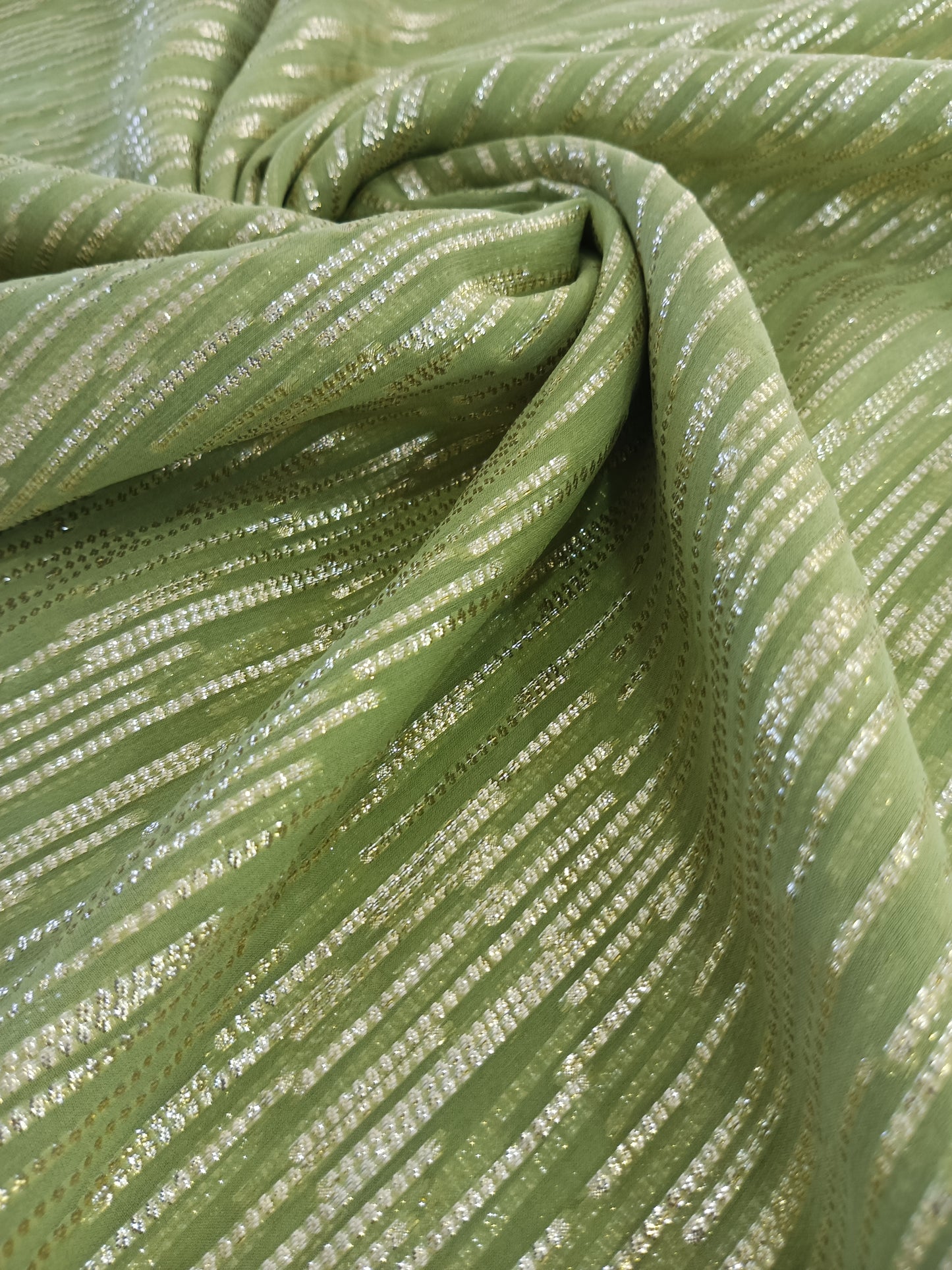 chiffon de soie en lurex