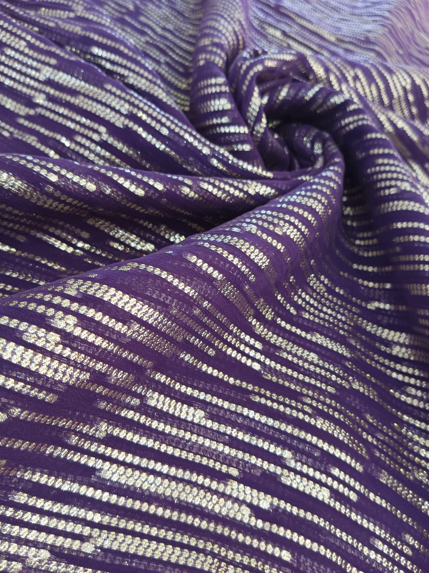 chiffon de soie en lurex