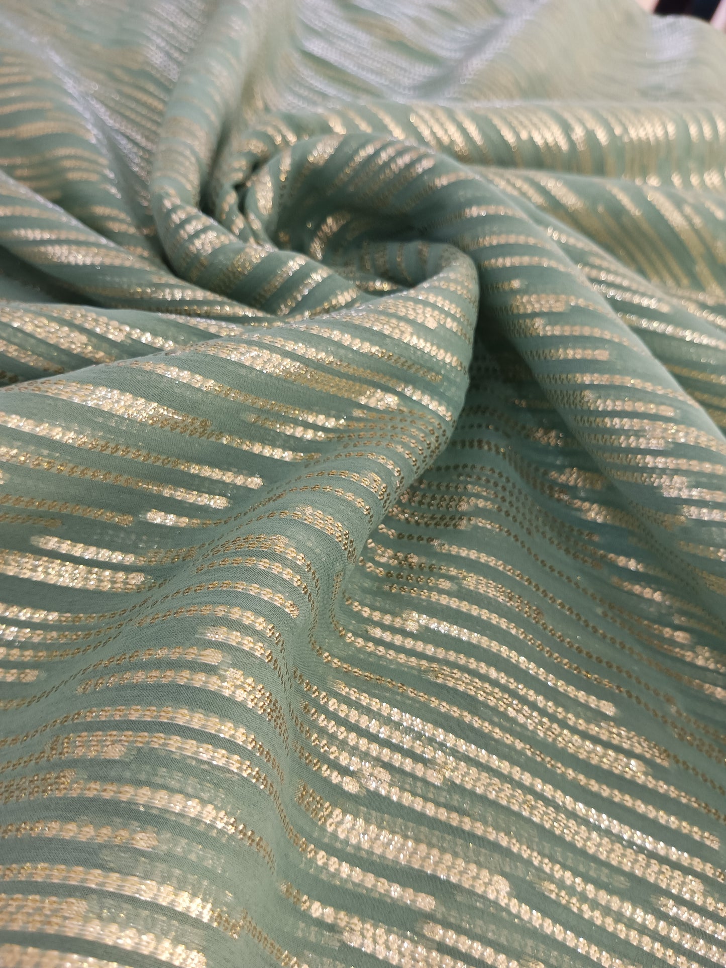 chiffon de soie en lurex
