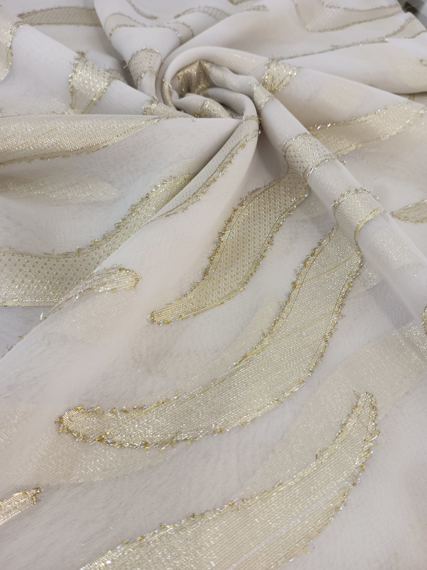 silk shiffon lurex