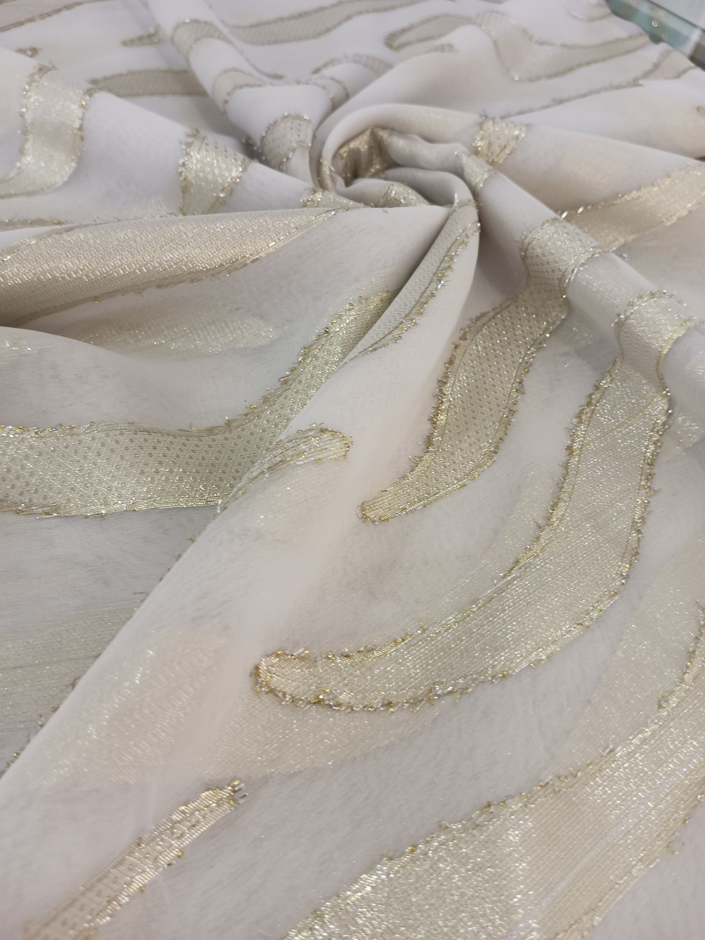 silk shiffon lurex