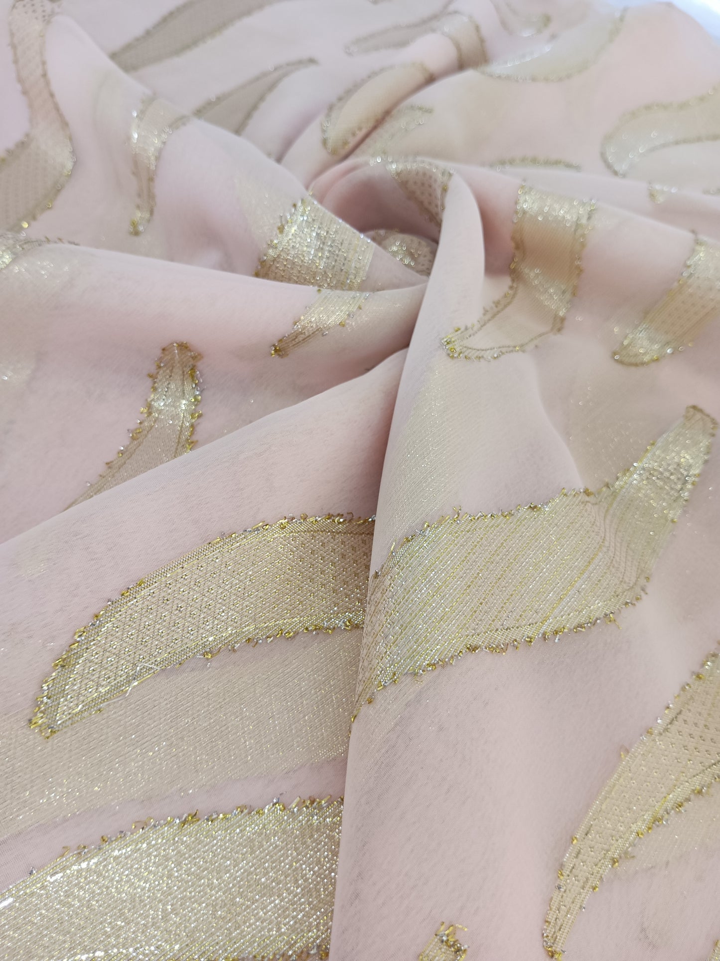 silk shiffon lurex
