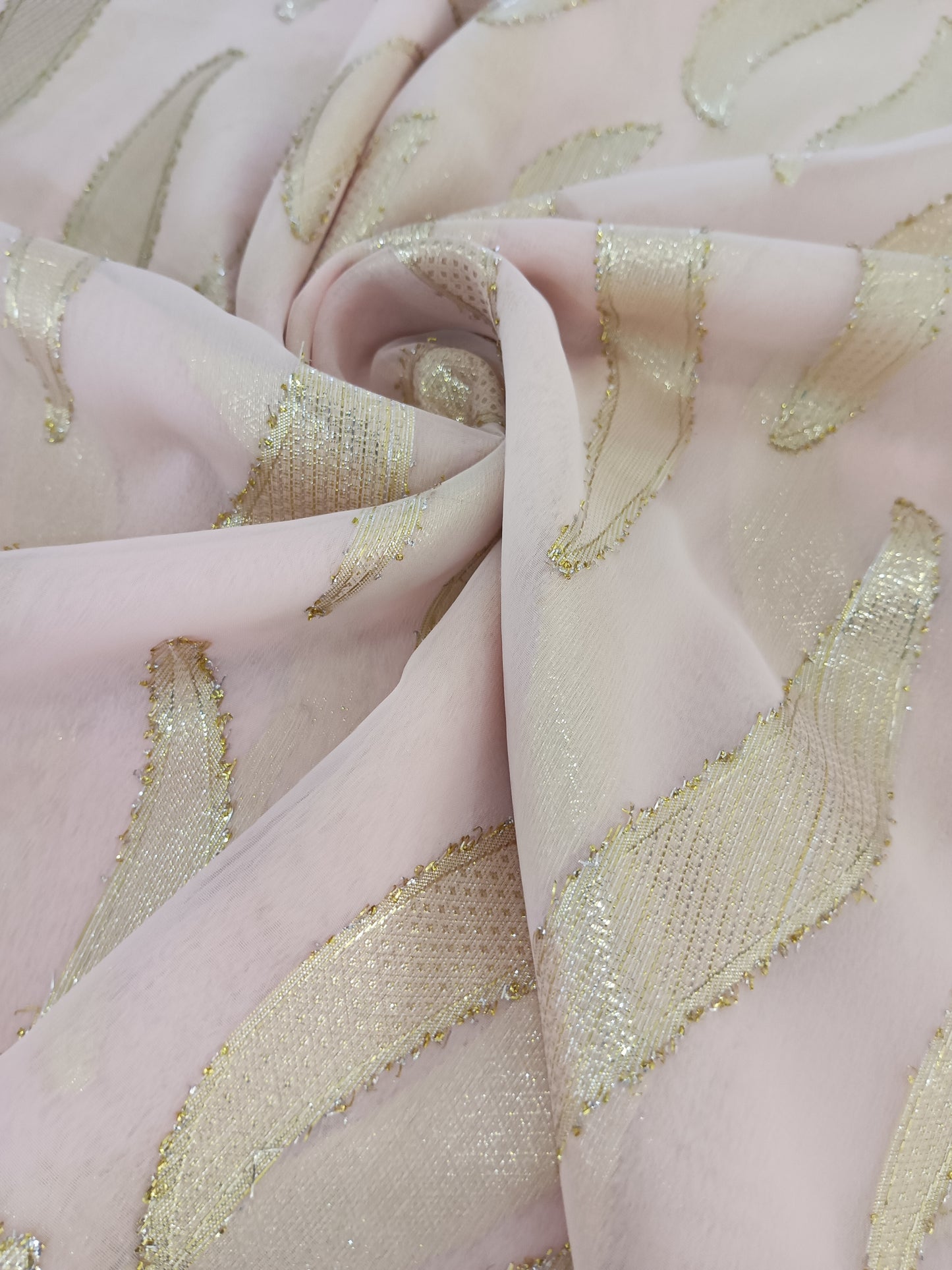 silk shiffon lurex