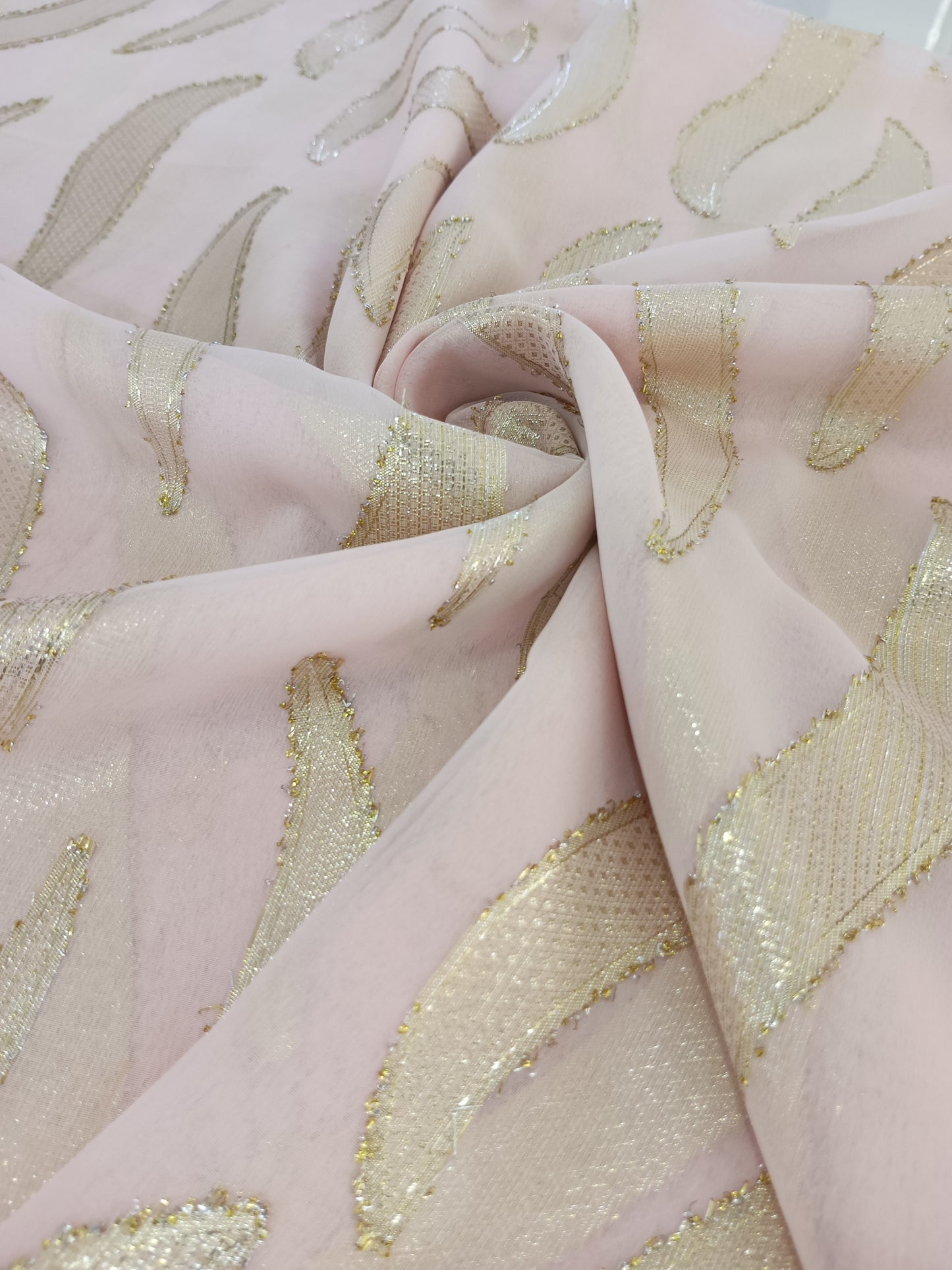 silk shiffon lurex