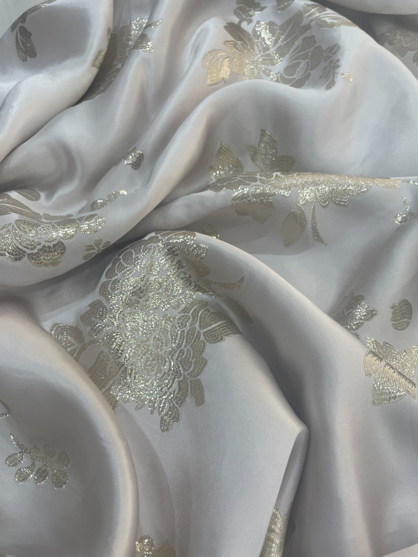 Silk shiffon lurex