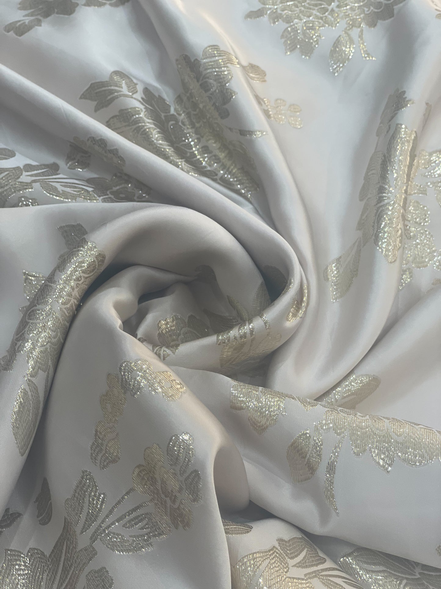 Silk shiffon lurex