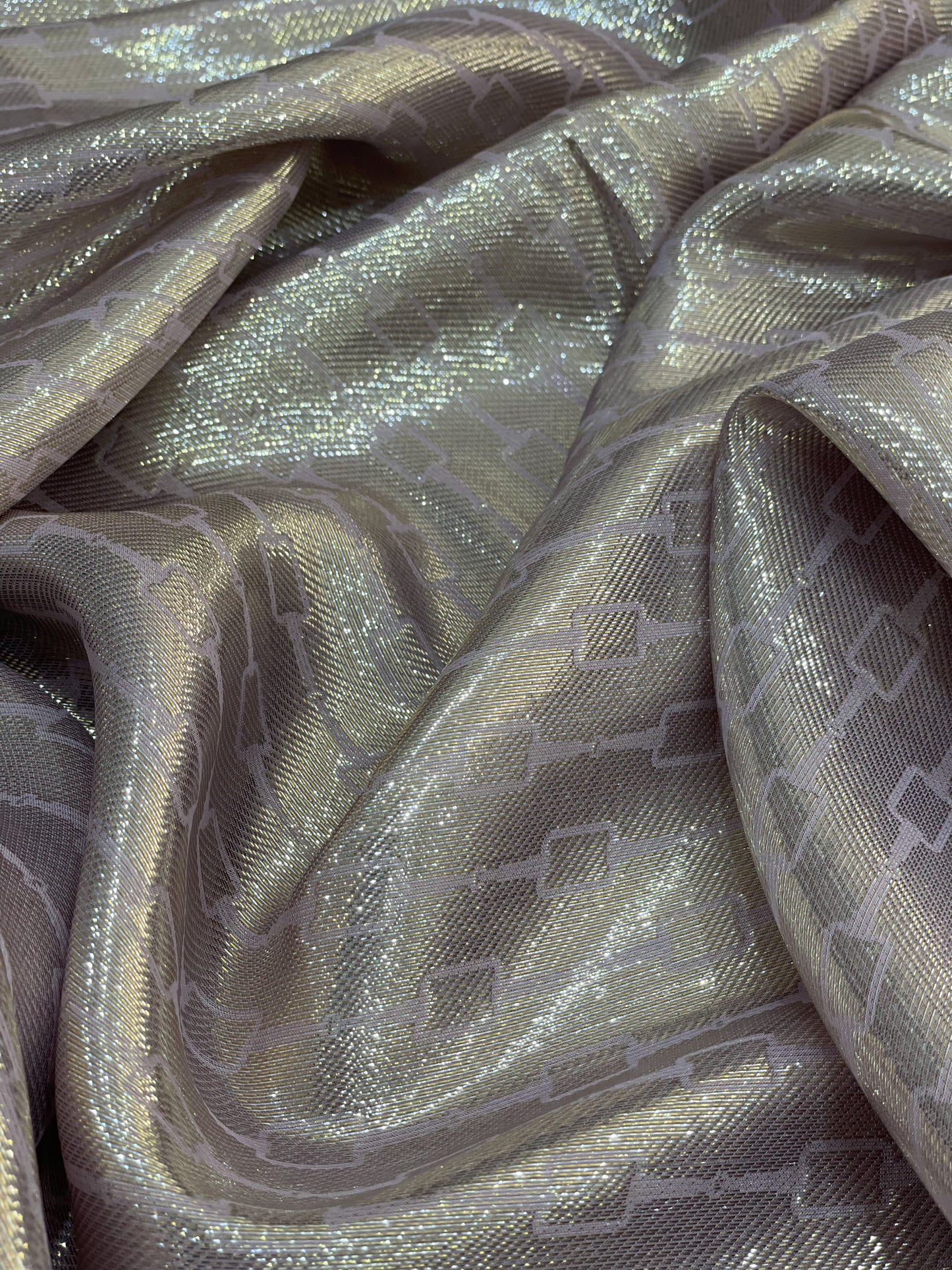 Silk shiffon lurex