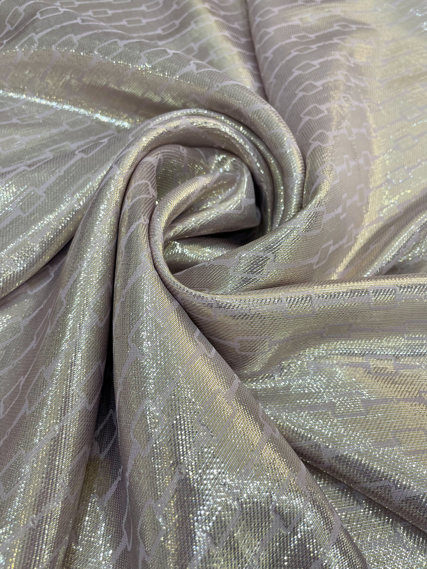 Silk shiffon lurex