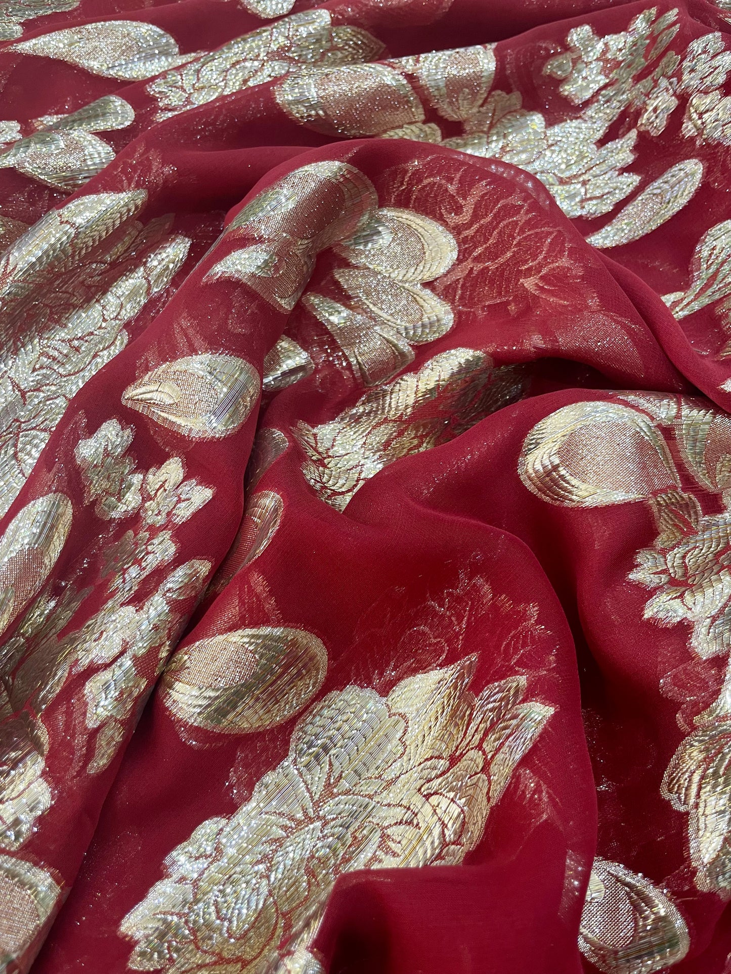 silk shiffon lurex