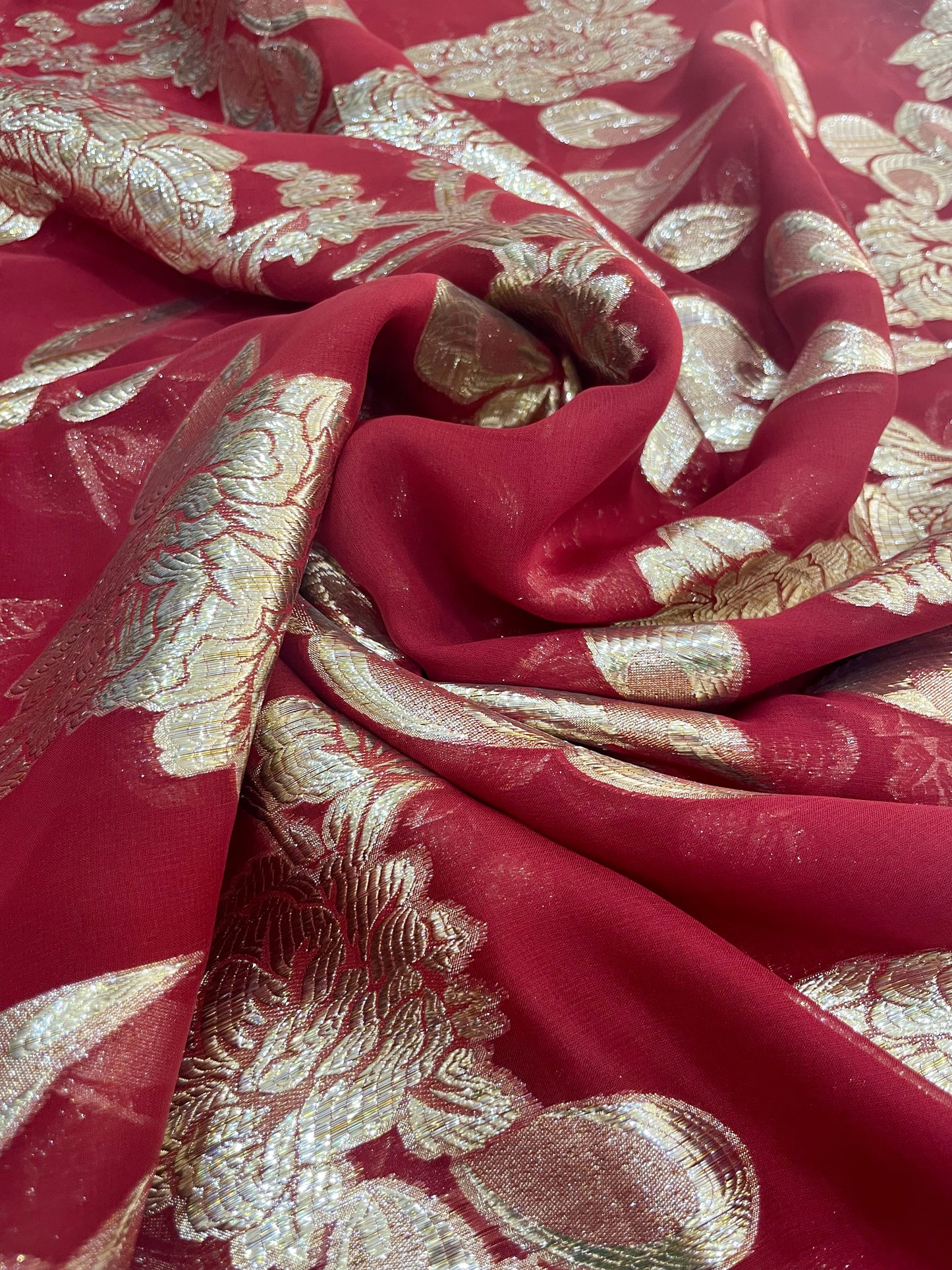 silk shiffon lurex