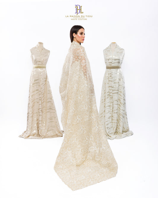 Tulle de soie Brodé