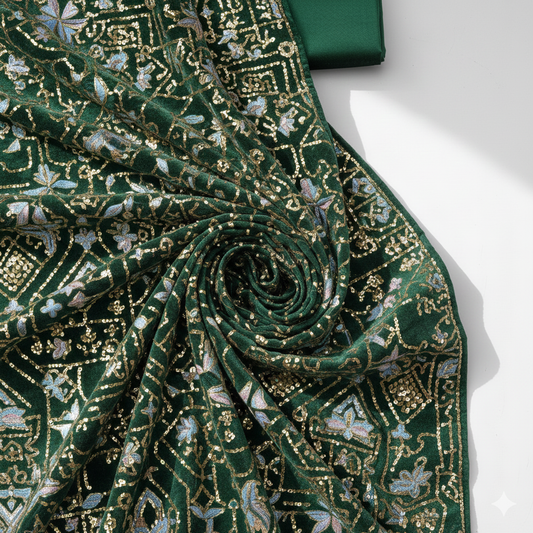 Velour de soie brode promo