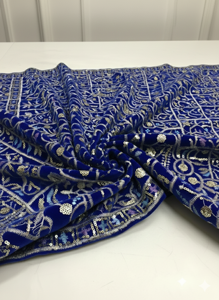 Velour de soie brode promo