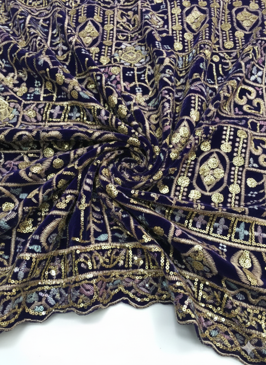 Velour de soie brode promo