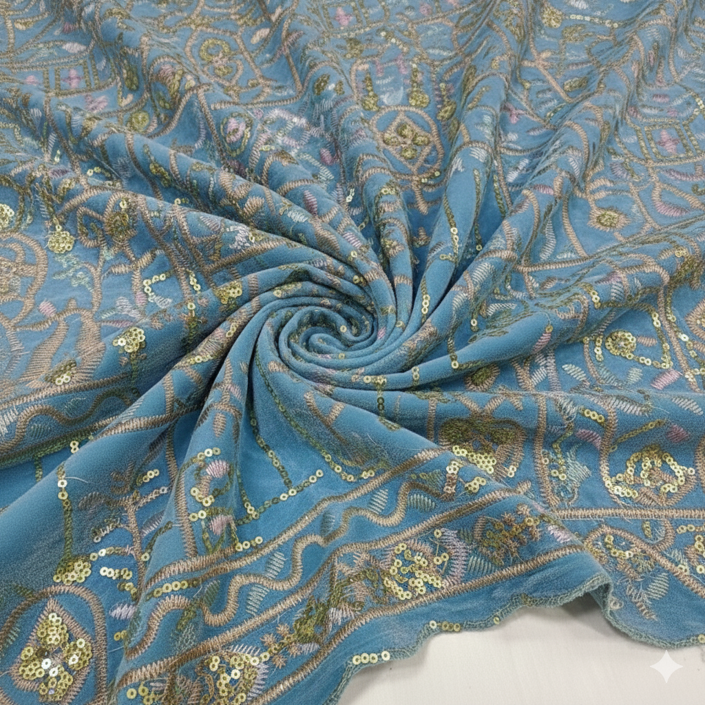 Velour de soie brode promo