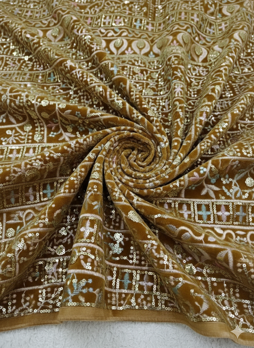 Velour de soie brode promo